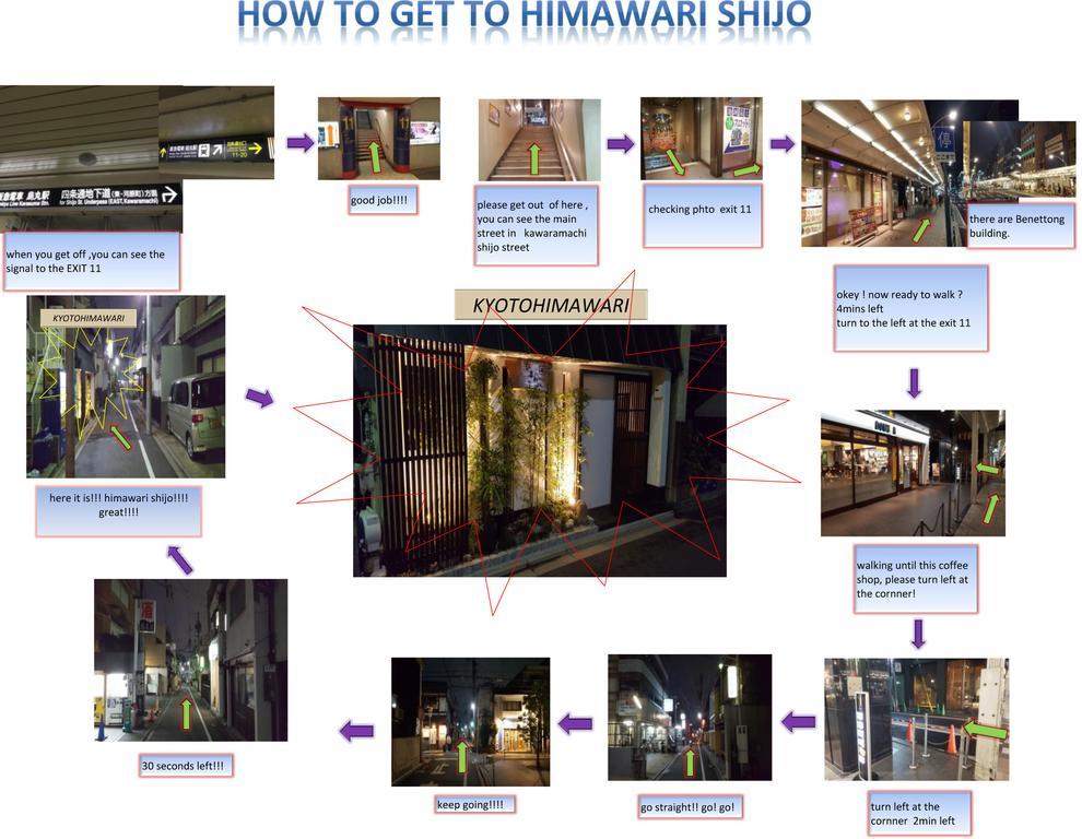 Kyoto Himawari Shijo Kawaramachi Hotel Exterior foto